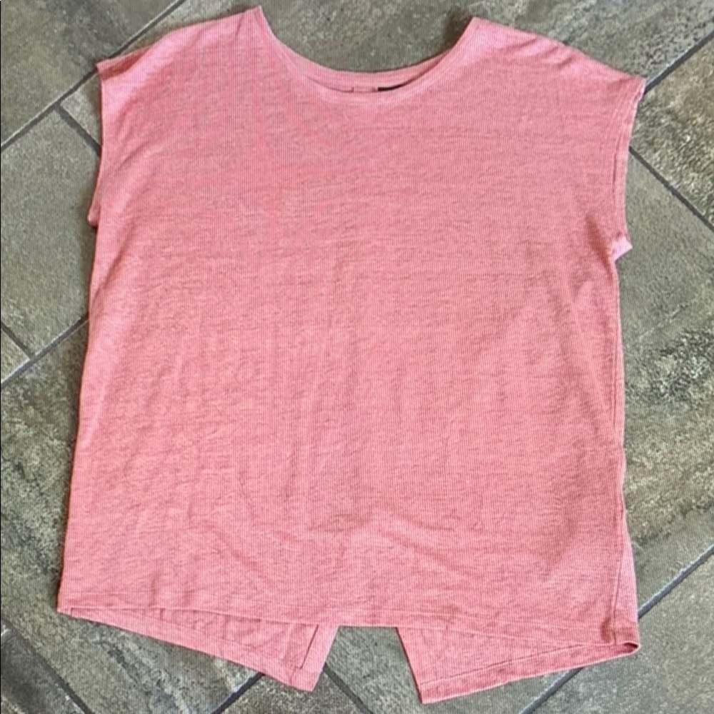 Casual Pink Short Sleeve Top